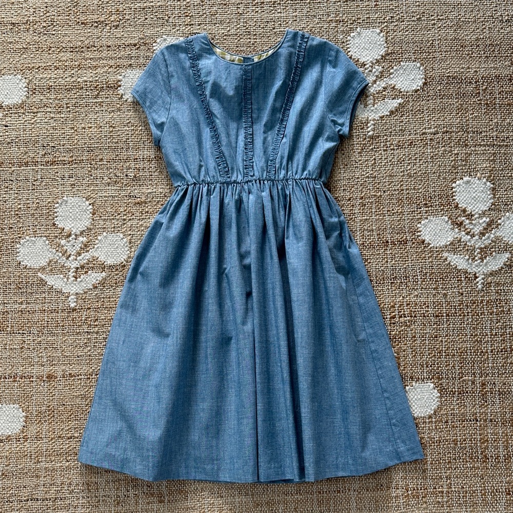 Olive Juice Chambray Dress